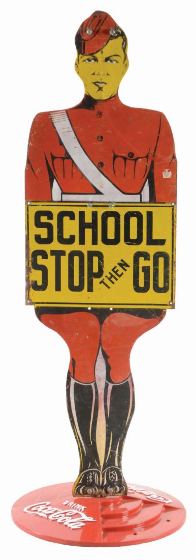 School Zone Stop Sign Tin Sign. (1 of 2)