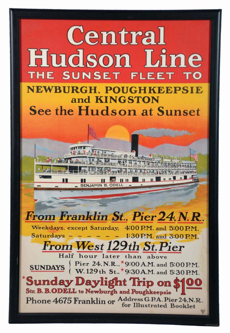 Central Hudson Line Advertising Poster. (1 of 2)