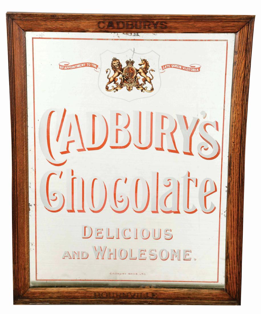 Cadbury's Chocolate Mirror Sign. (1 of 2)