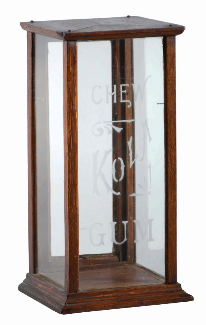 Kola Gum Glass Display Case. (1 of 4)