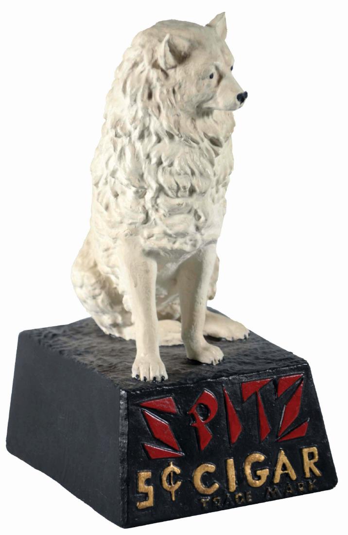 Figural Canine Spitz Cigar Store Display. (1 of 4)