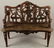 Carved Black Forest Bench. - 2