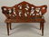 Carved Black Forest Bench. - 6
