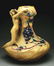 Monumental Amphora Pottery Vase with Nymph & Berries.