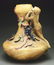 Monumental Amphora Pottery Vase with Nymph & Berries. - 3