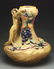 Monumental Amphora Pottery Vase with Nymph & Berries. - 5