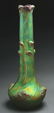Zsolnay Art Nouveau Iridescent Green Ceramic Vase. - 2