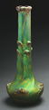 Zsolnay Art Nouveau Iridescent Green Ceramic Vase. - 3
