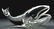 Steuben Great Whale Glass Sculpture.