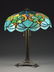 American Leaded Glass Table Lamp. - 4