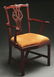 Set of 10 Chippendale Style Mahogany Dining Chairs. - 10