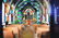 A Unique Folk Art Leaded Glass Model of Christ Church, - 10
