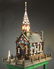 A Unique Folk Art Leaded Glass Model of Christ Church, - 3