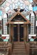 A Unique Folk Art Leaded Glass Model of Christ Church, - 6