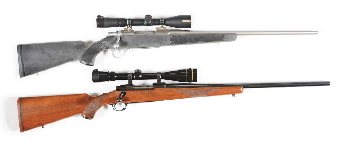 (M) LOT OF 2: BROWNING A-BOLT .270 WINCHESTER BOLT: Lot consists of: (A) Brown A-Bolt with stainless steel, synthetic stock , 3-9 Redfield scope. Great fowl weather deer rifle. CONDITION: Near new, possibly unfired. Bore is near mint. (B) Ruger Model 7