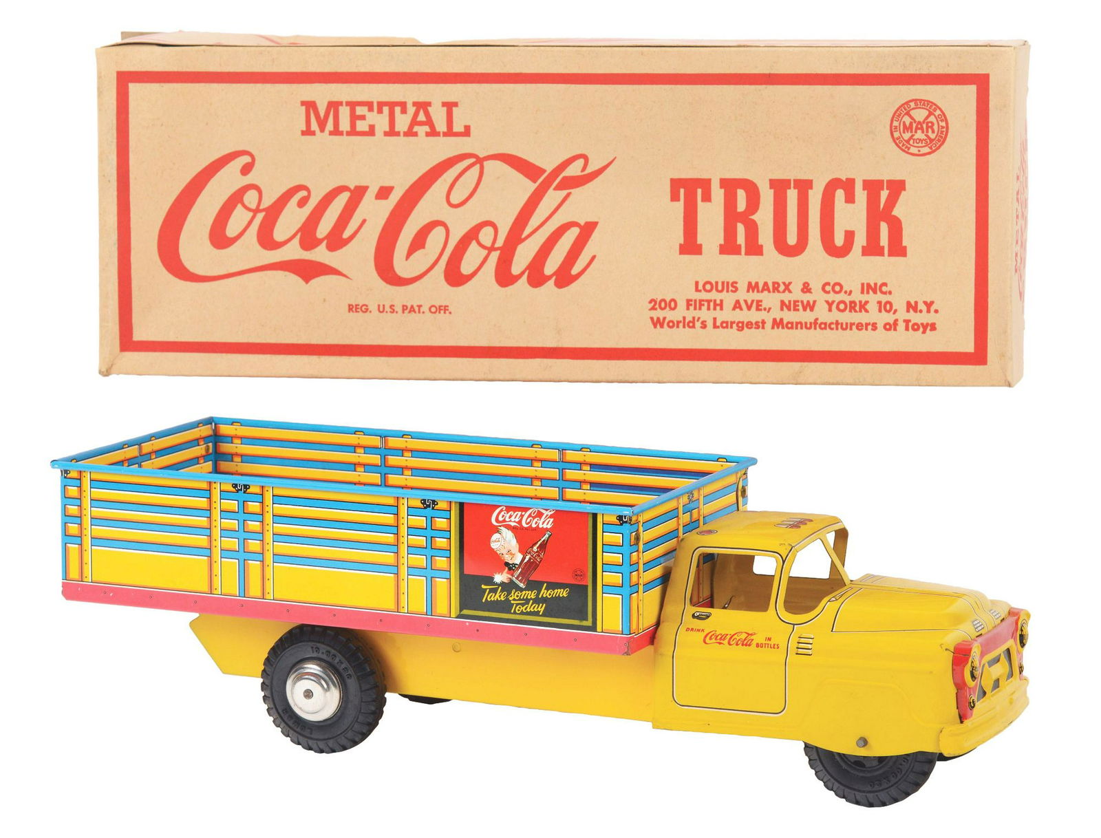 Beautiful 1950s Marx Coke Truck with 