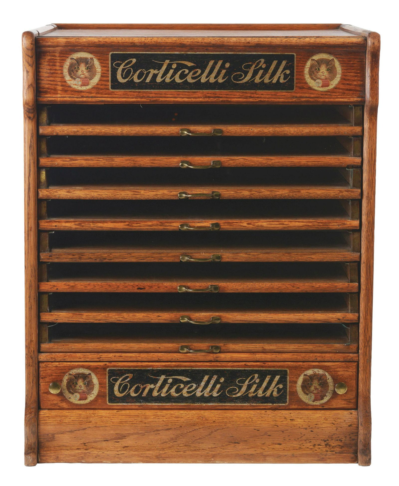 Corticelli Silk Spool Cabinet. (1 of 3)