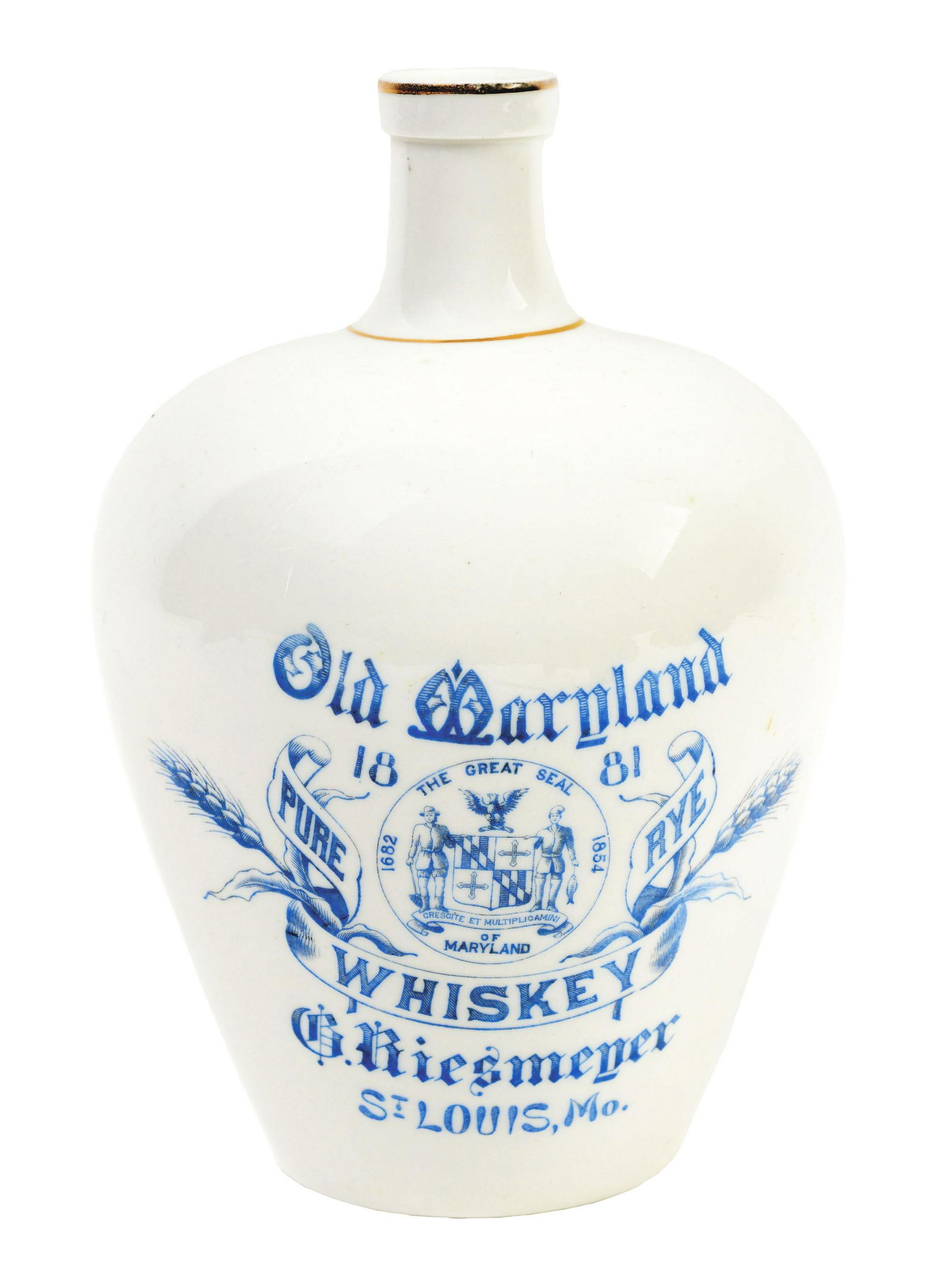 Old Maryland Pure Rye Whiskey Jug. (1 of 3)