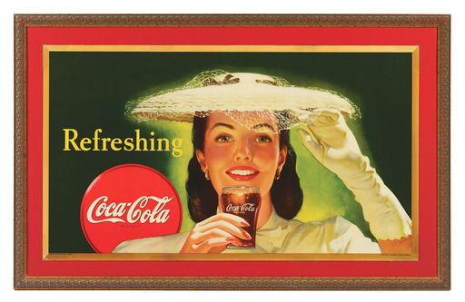 1945 Horizontal Coca Cola Poster Oct 17 2019 Dan Morphy Auctions In Pa