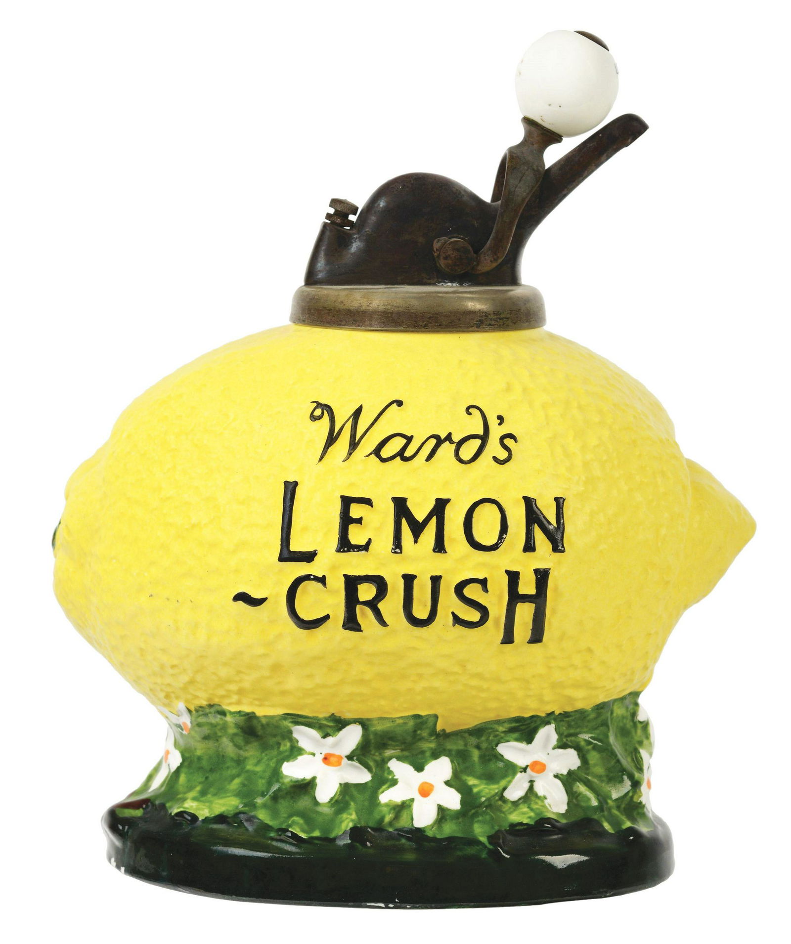 Ward's Lemon Crush Syrup Dispenser. (1 of 2)