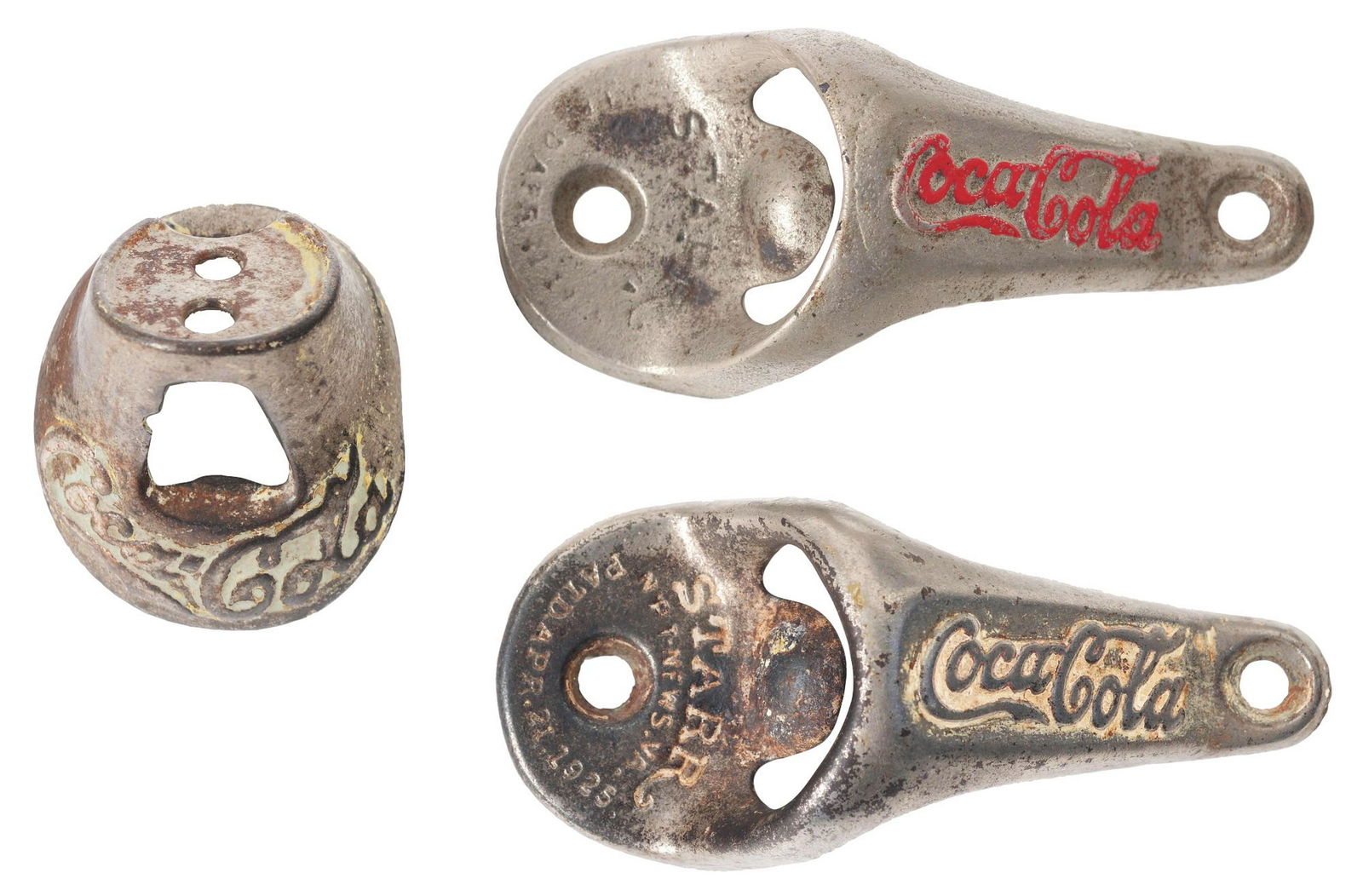 Lot of 3: Coca-Cola Earlier Bottle Openers. (1 of 1)