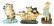 Lot of 3: Cast-Iron Cat & Cat Scratch Fever Doorstop.