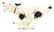 Cast-Iron Running Wirehaired Fox Terrier Doorstop.