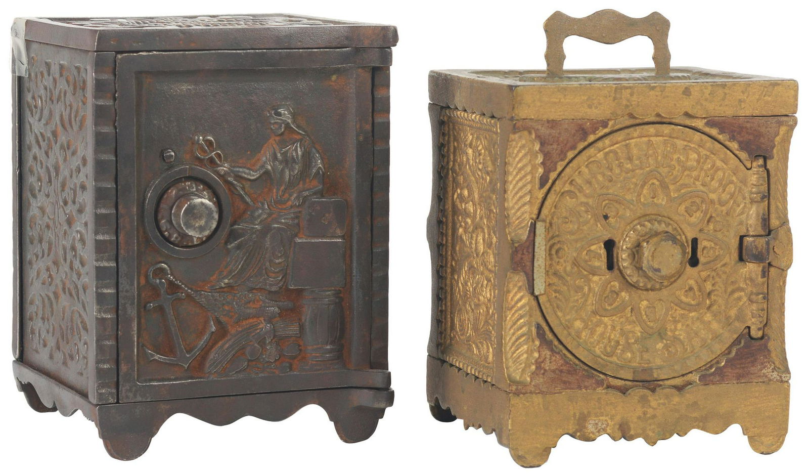 Lot of 2: Cast-Iron Safe Banks. (1 of 3)