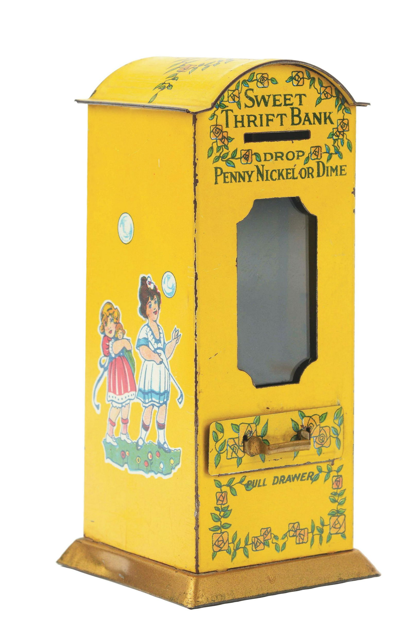 Tin Sweet Thrift Vending Bank. (1 of 3)
