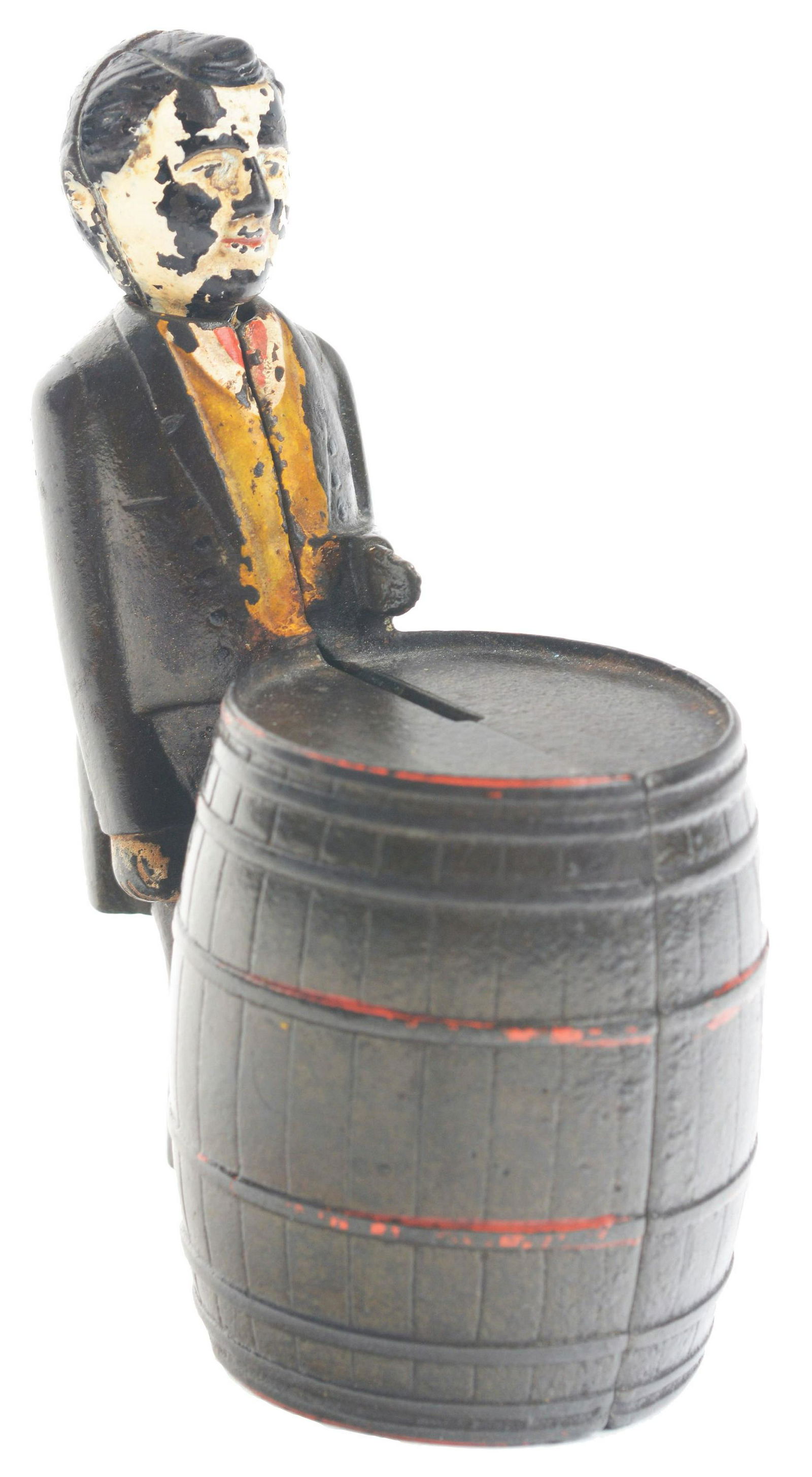 Judd Circus Ticket Collector Cast-Iron Mechanical Bank. (1 of 5)