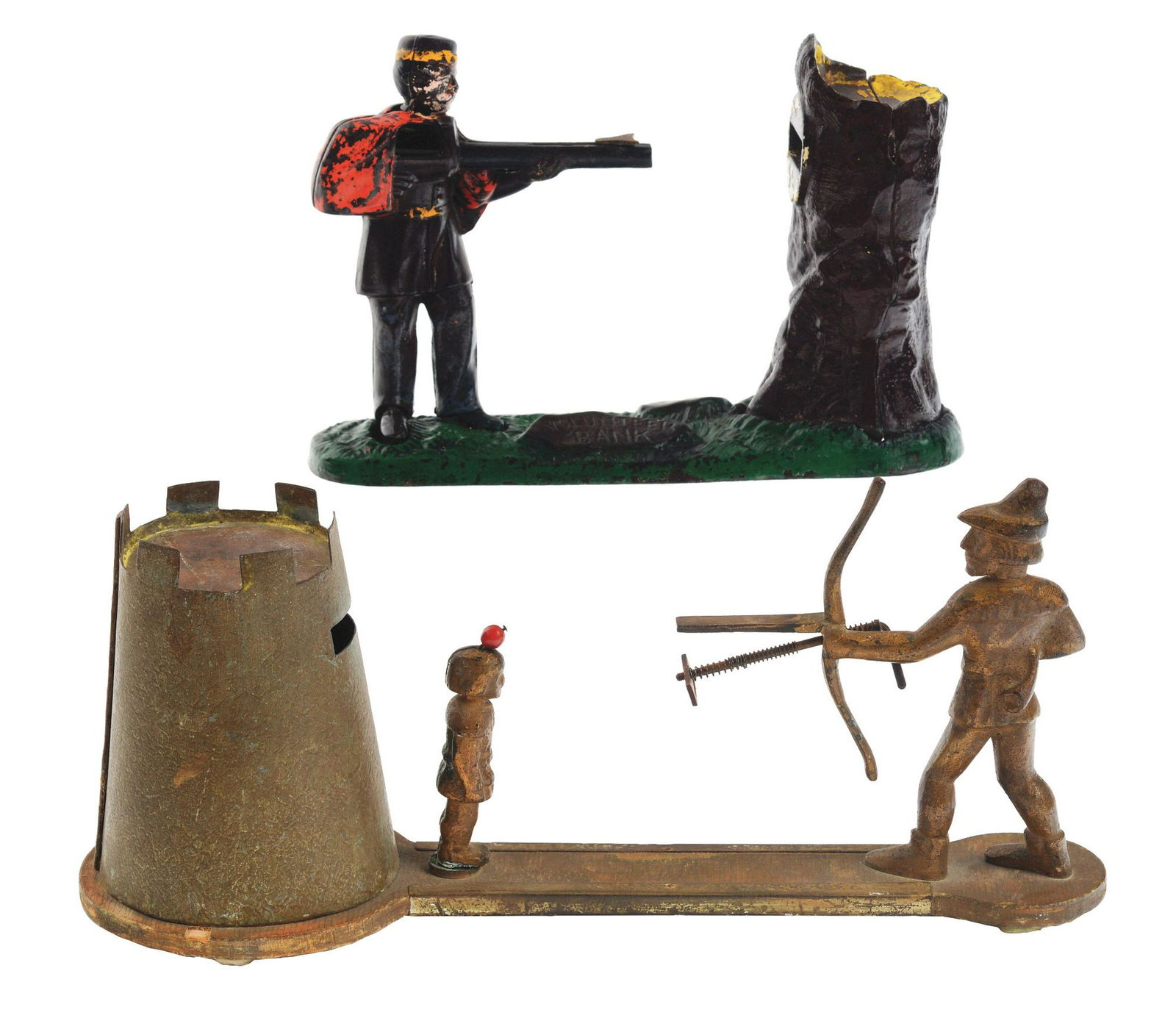 Lot of 2: Cast-Iron Mechanical Banks. (1 of 3)