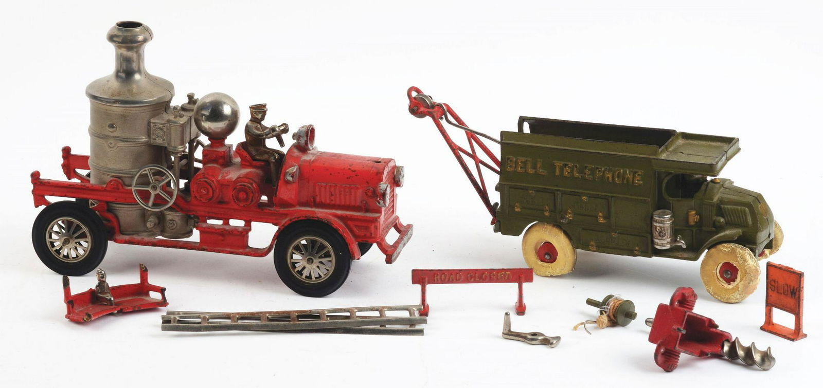 Lot of 2: Cast-Iron Hubley Vehicle Toys. (1 of 1)