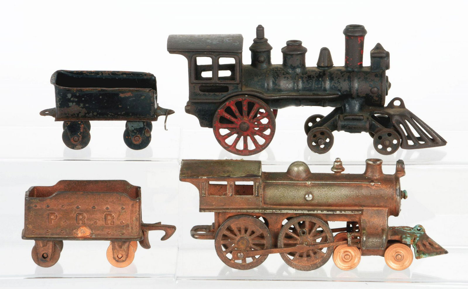 Lot of 4: Two-Piece Two Locomotives & Tender Cast-Iron (1 of 1)