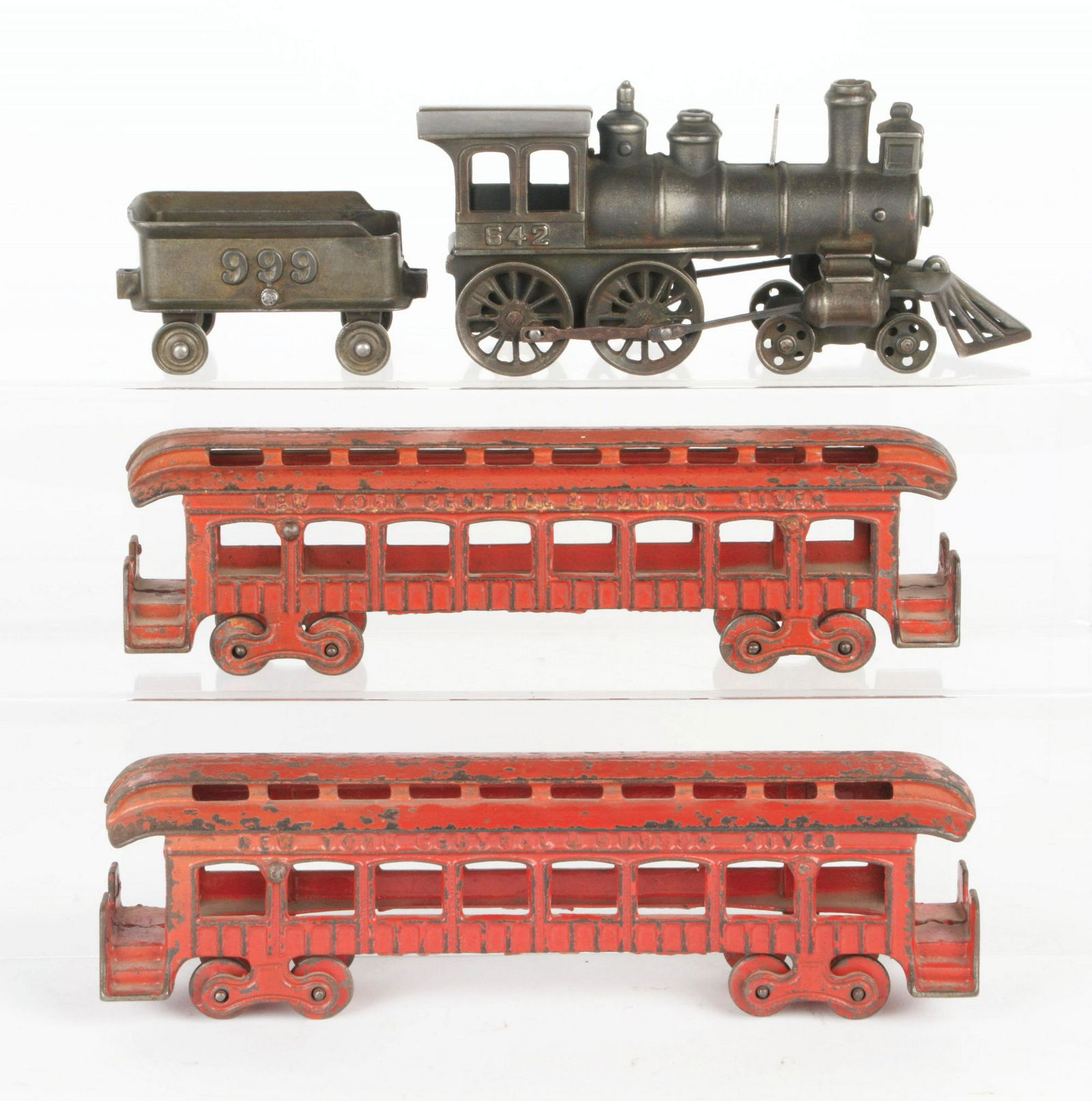 Cast-Iron Four-Piece Train Set. (1 of 1)