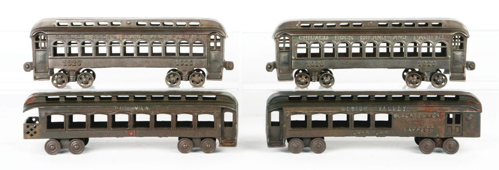 Cast-Iron Four-Piece Train Set. (1 of 1)