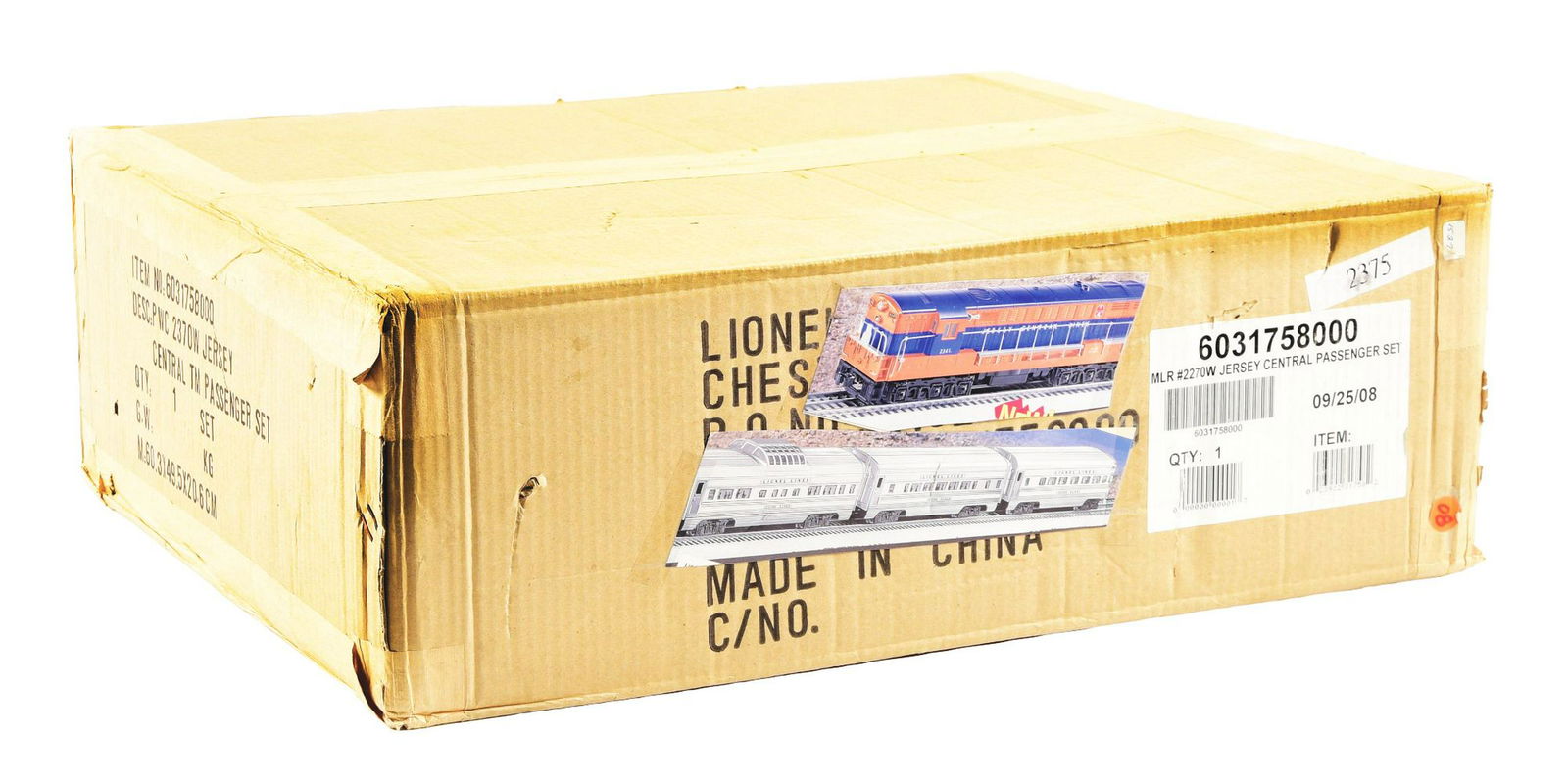 Lionel 2370W Jersey Central TM Passenger Set. (1 of 4)