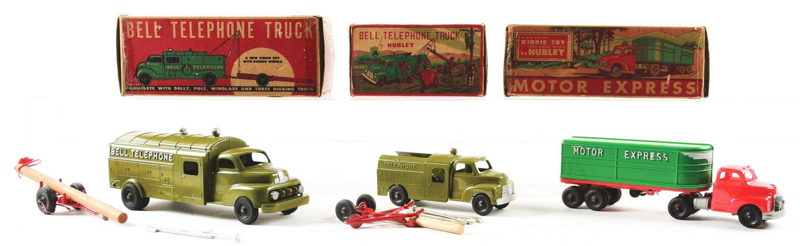Lot of 3: Hubley Die-Cast & Plastic Commercial Trucks. (1 of 2)
