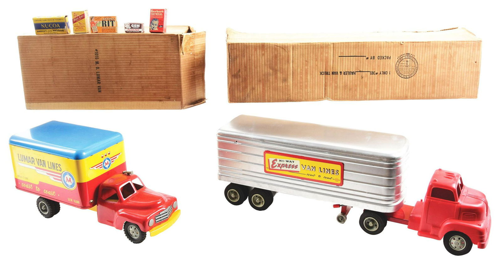 Lot of 2: Marx Pressed Steel & Tin-Litho Vehicle Toys. (1 of 2)