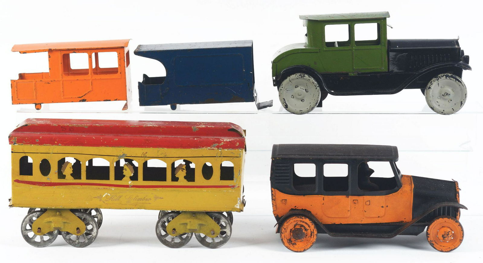 Lot of 3: Early Flywheel Transportation Toys. (1 of 1)