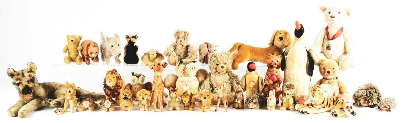 Large Lot of Stuffed Animals, Primarily Steiff, (1 of 1)