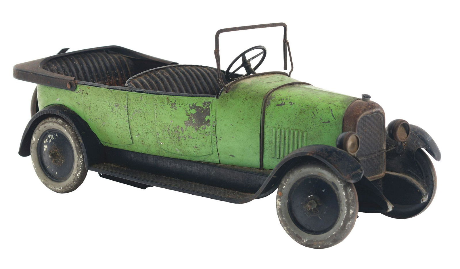 French Tin-Litho Wind-Up Citron Automobile. (1 of 2)
