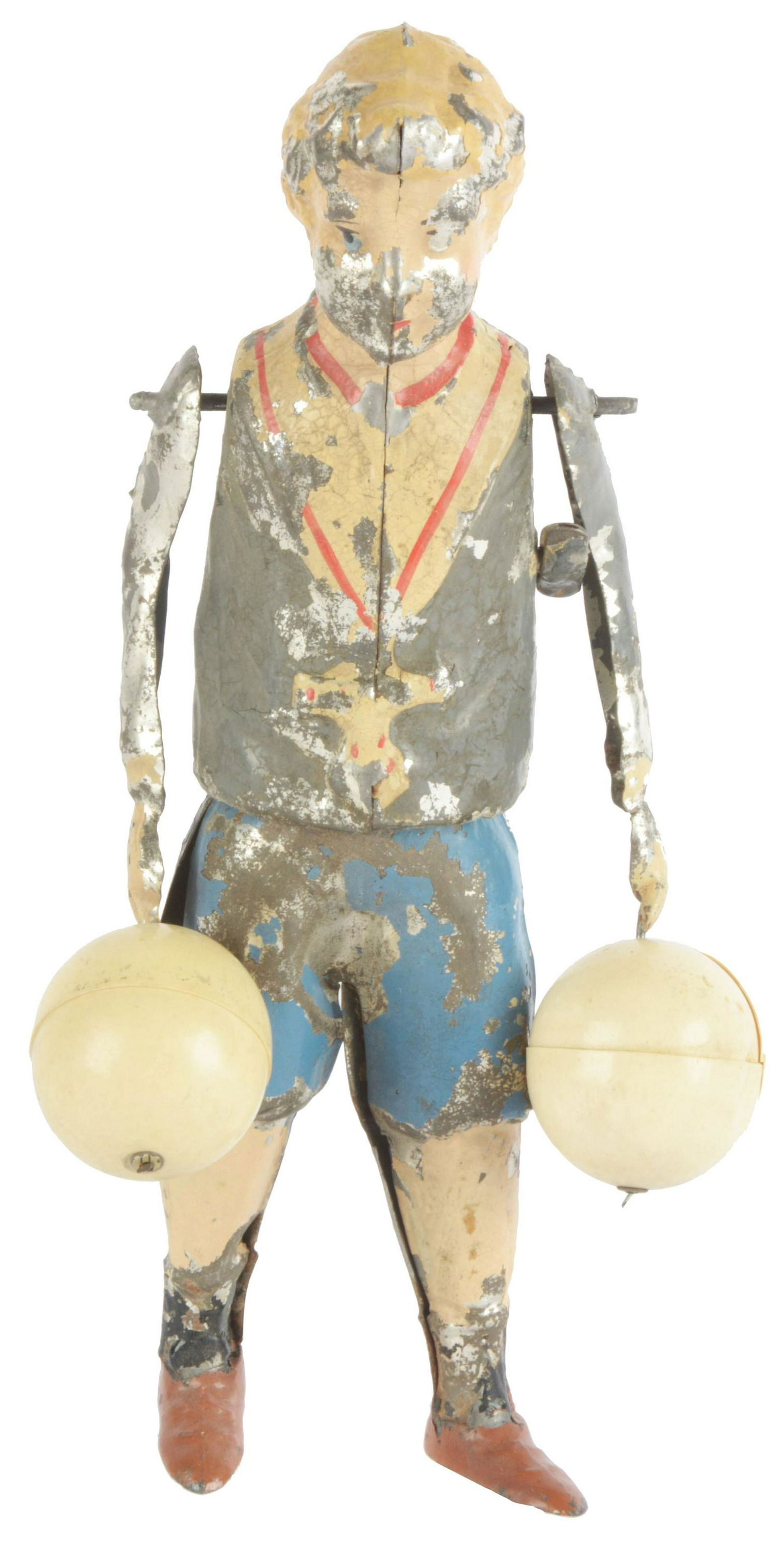 German Hand-Painted Wind-Up Balloon Boy. (1 of 3)