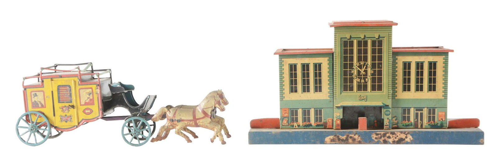 Lot of 2: German Tin-Litho Toys. (1 of 2)