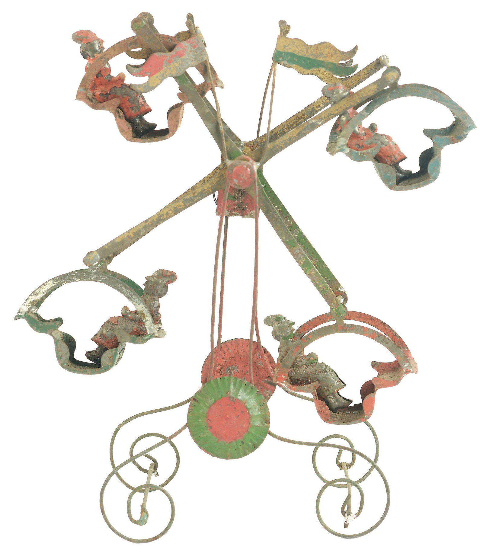 Early German Tin-Litho Wind-Up Ferris Wheel Toy. (1 of 2)