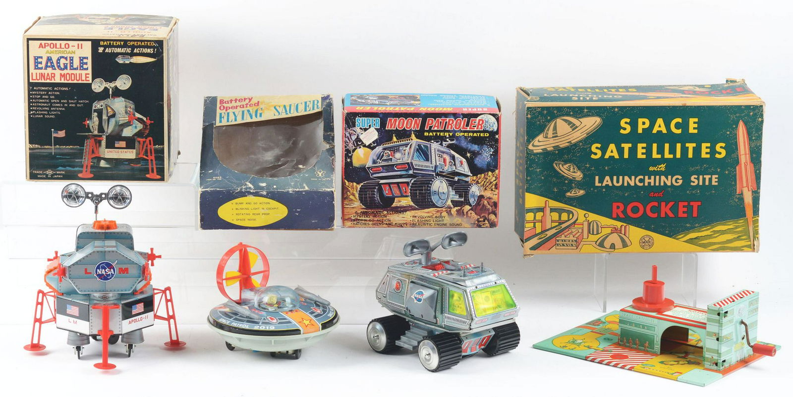 Lot of 4: Japanese & American Tin-Litho & Plastic Space (1 of 1)