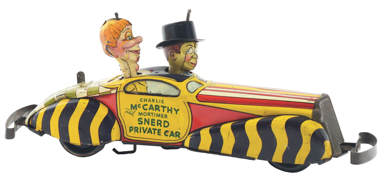 Marx Tin-Litho Wind-Up Charlie McCarthy Private Car. (1 of 2)