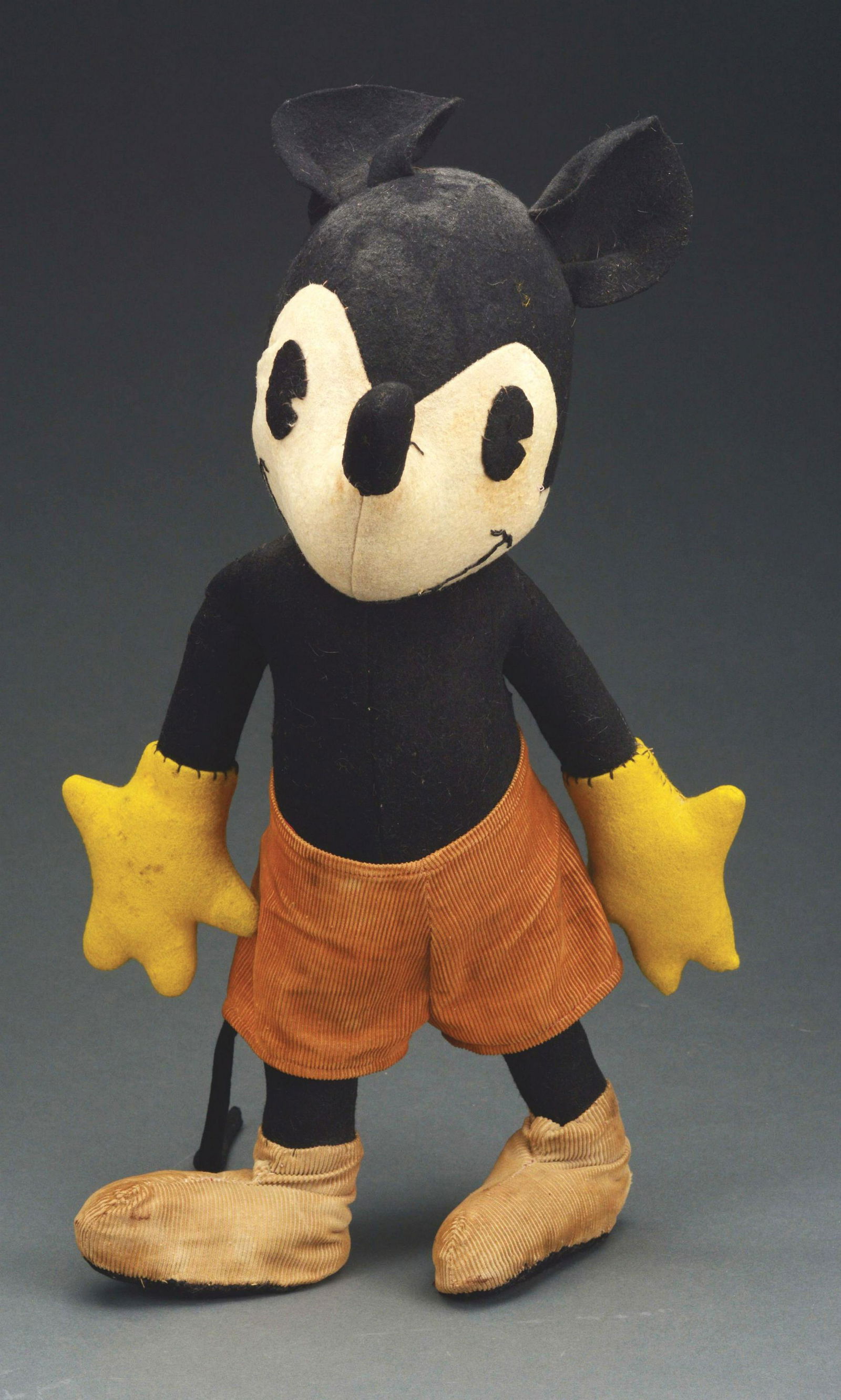 For Auction Vintage Pie Eyed Mickey Mouse Cloth Doll. (2363) on Sep