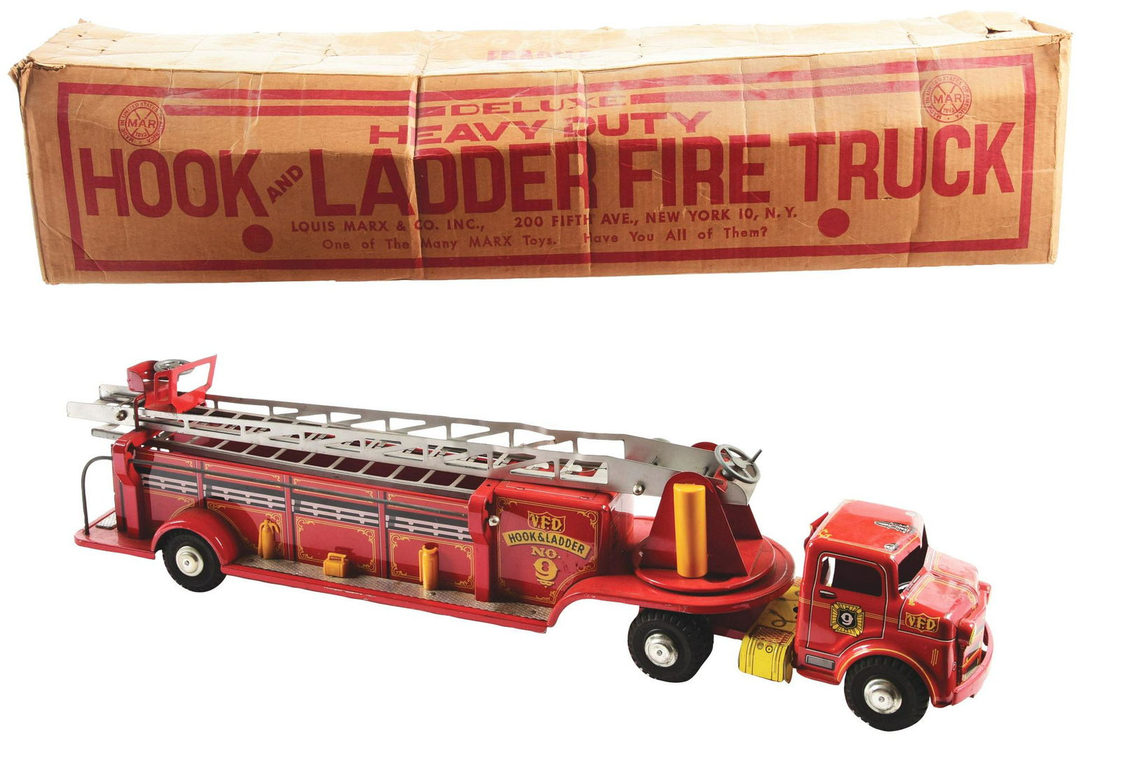 Marx Pressed Steel Deluxe Heavy Duty Hook & Ladder Fire Sep 25, 2019