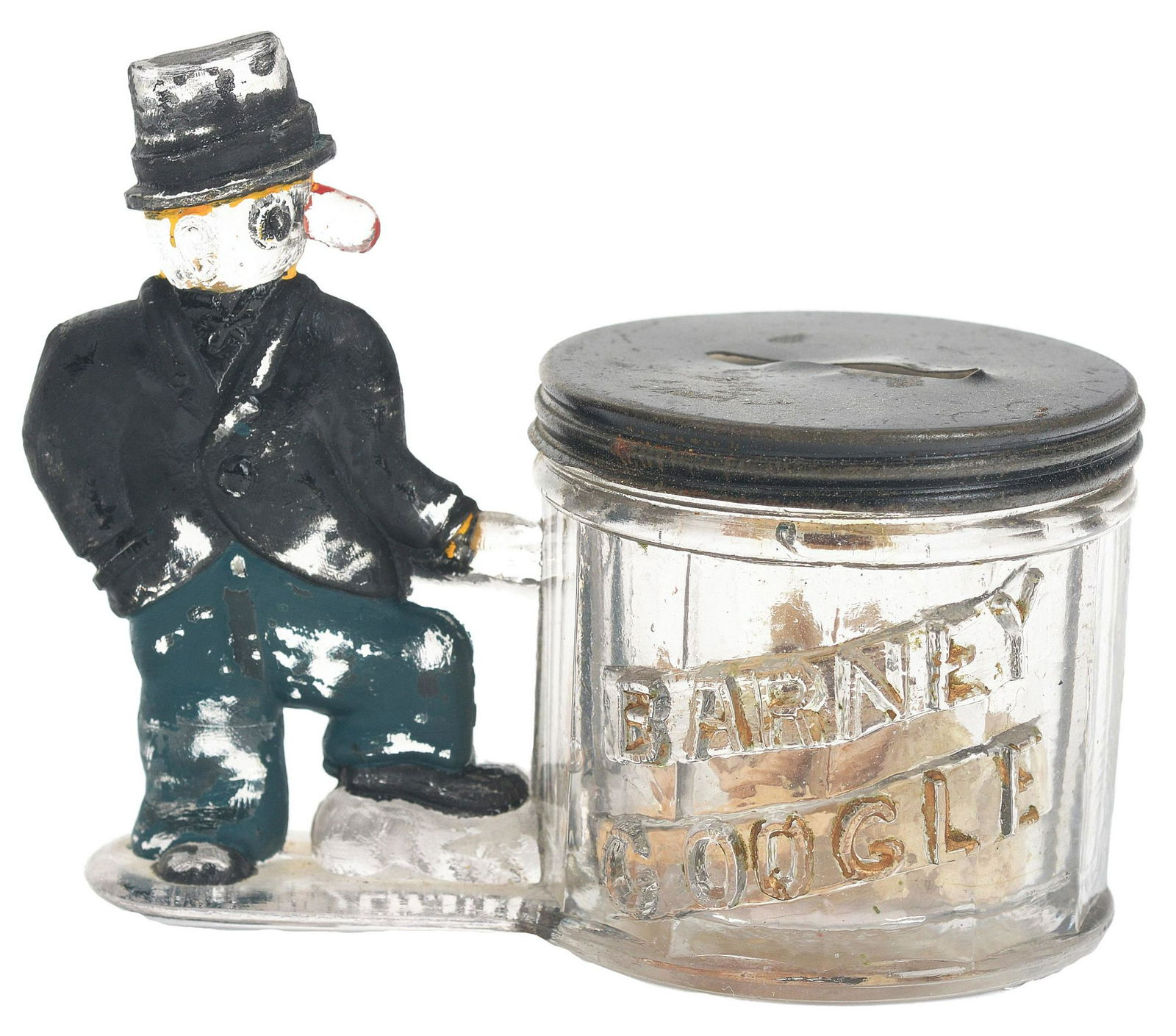 Barney Google by Barrel Candy Container. (1 of 2)