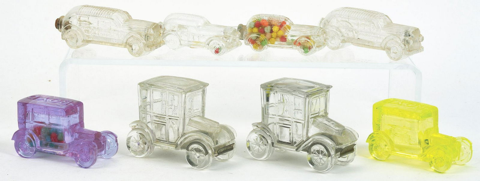 Lot of 8: Car Candy Containers. (1 of 1)